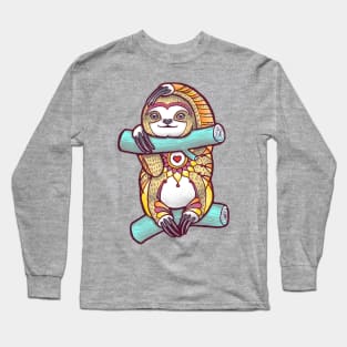 Mandala Sloth Long Sleeve T-Shirt